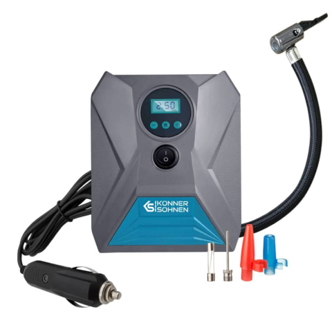 Auto, Moto & Marine - Compresor auto Konner & Sohnen KS P10, 12V, 120 W, 25 l/min, max. 150 psi, lampa cu LED