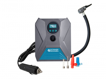 Compresoare auto - Compresor auto Konner & Sohnen KS P10, 12V, 120 W, 25 l/min, max. 150 psi, lampa cu LED