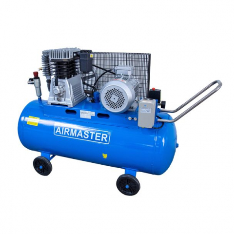 Compresoare cu piston - Compresor de aer cu piston Airmaster AIR5.5SHU10200, 200 L, 10 bar, 550 L/min, 5.5 CP, trifazat