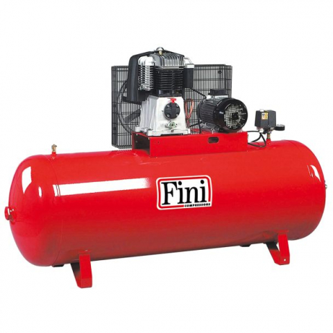 Compresoare cu piston - Compresor de aer cu piston Fini BK119-500F-7.5, 500 L, 10 bar, 840 L/min, 7.5 CP, trifazat