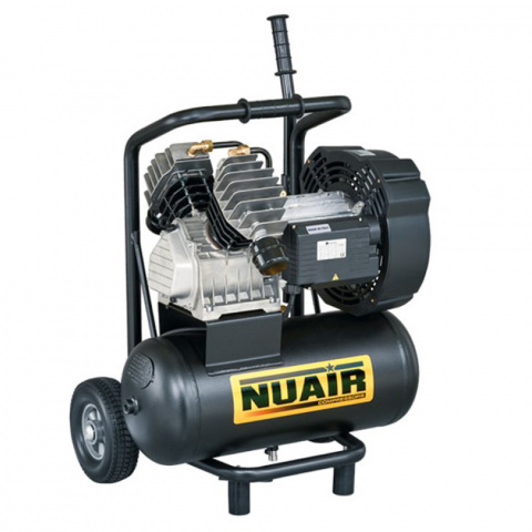 Compresoare cu piston - Compresor de aer Nuair GVM/24 PCM, 2.2 kW, 3 CP, 10 bar, 350 L/min, 24 litri