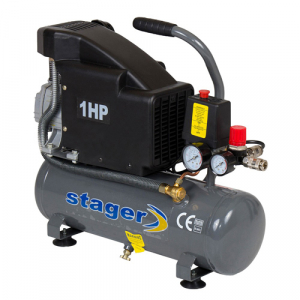 Compresor de aer cu piston Stager HM1010K, 6 L, 8 bar, 126 L/min, 1 CP, monofazat [0]