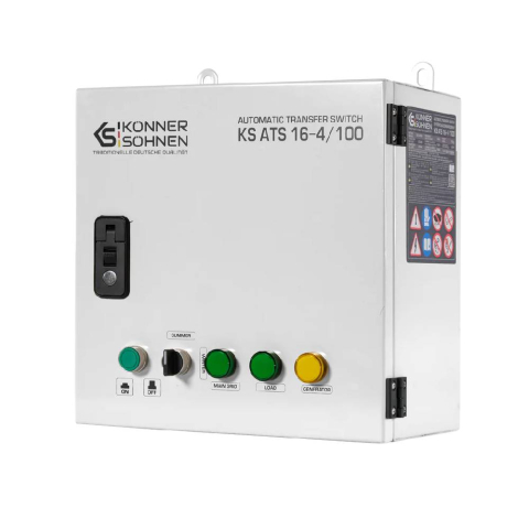Automatizari generatoare - Comutator de transfer automat Konner & Sohnen KS ATS 16-4/100, 230/400V, 100A