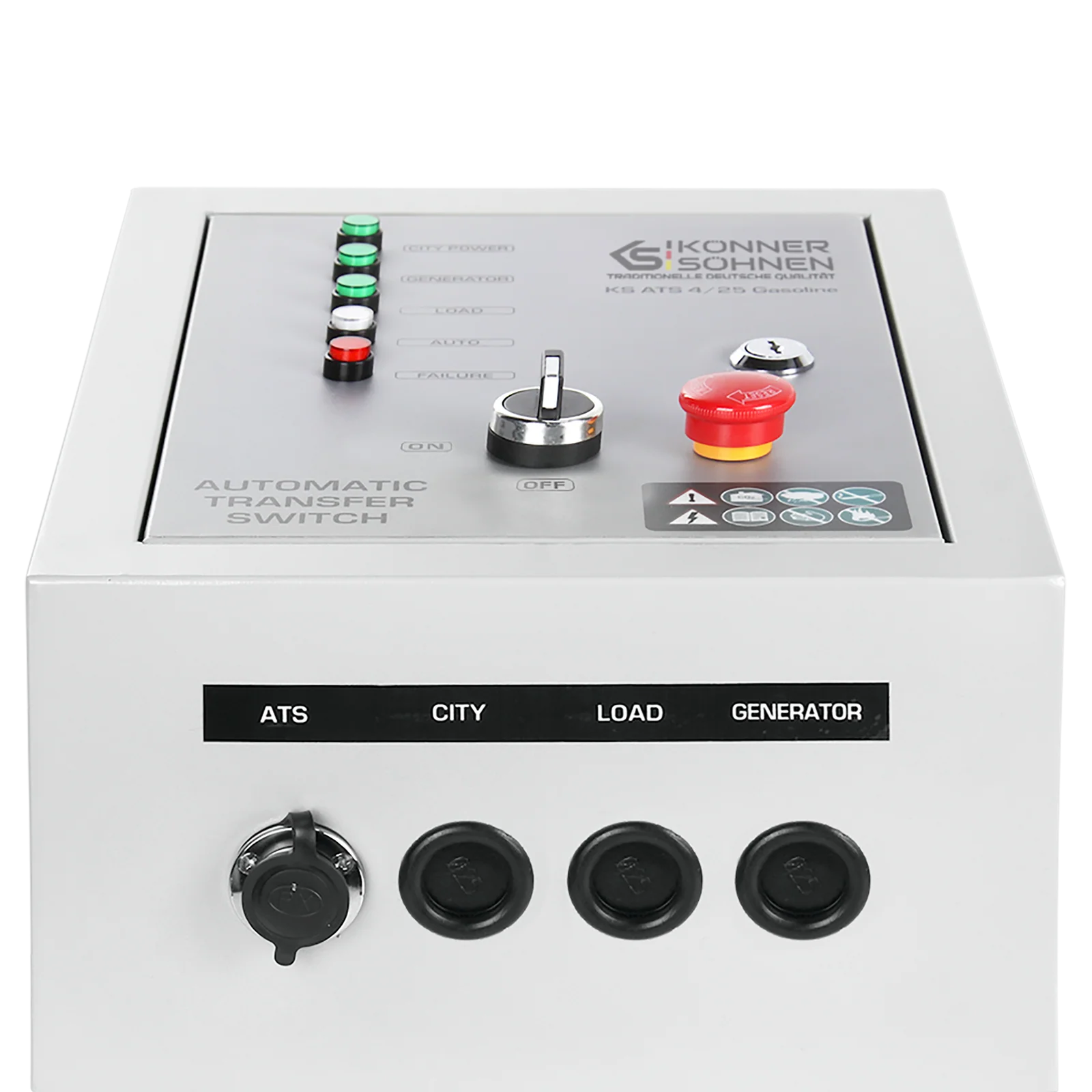 Comutator de transfer automat Konner & Sohnen KS ATS 4/25 Gasoline, 230/400V, 25A [1]