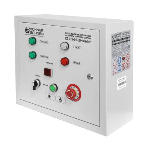 Generatoare de curent - Comutator de transfer automat Konner & Sohnen KS ATS 4/63D-Inverter, 230/400V, 63A