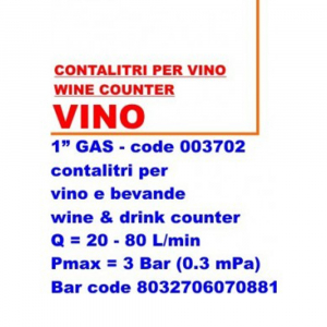 Contor pentru vin si bauturi Rover VINO 1", 20-120 l/min [2]
