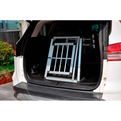 Accesorii auto diverse - Cusca din aluminiu cu 1 usa, pentru animale de companie Red Mountain