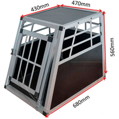 Cusca din aluminiu cu 1 usa, pentru animale de companie Red Mountain [1]