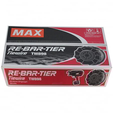 Scule și unelte - Set 50 role de sarma de 0.8 mm, tip TW898, pentru masina de legat fier-beton MAX RT218 - RB398 - RB398S