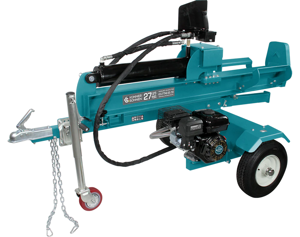 Despicator busteni Konner & Sohnen KS 27THG 65/55, 27 tone, benzina, 6.5 CP, tractabil, Dmax. 550 mm, Lmax. 650 mm