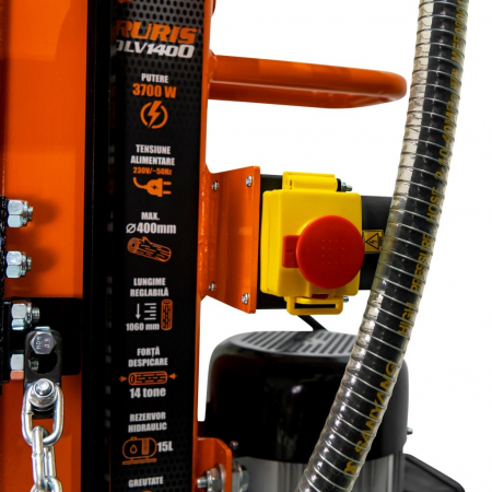 Despicator de lemne Ruris DLV1400, 14 tone, monofazat, 3700 W, Dmax. 400 mm, Lmax. 1060 mm [4]