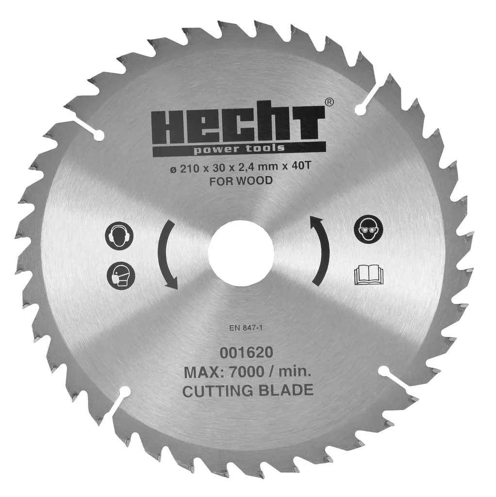 Scule si unelte - Disc circular pentru lemn, HECHT 001620, 210 x 30 x 2.4 mm, 40T