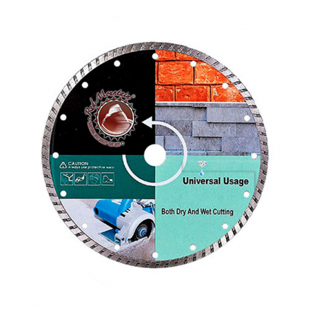 Constructii - Disc diamantat pentru materiale de constructii Red Mountain, Turbo Segmentat presat la rece