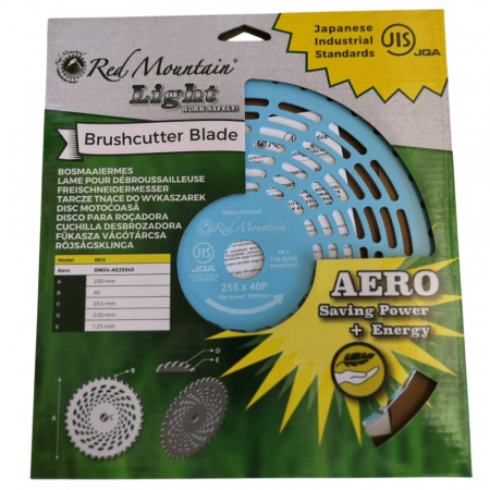 Disc motocoasa Red Mountain Light-AERO, 40 dinti vidia, 255 x 25.4 x 1.25 mm [4]