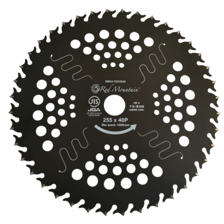 Accesorii motocoase si trimmere - Disc motocoasa Red Mountain Light-TURBO, 40 dinti vidia, 255 x 25.4 x 1.25 mm
