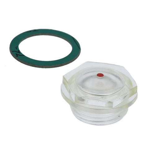 Piese de schimb compresoare aer - Vizor nivel ulei pompa compresor Abac, filet 1"