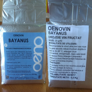 Drojdie pentru vinuri albe, rosii sau roze Oenovin BAYANUS, 0.5 kg [1]