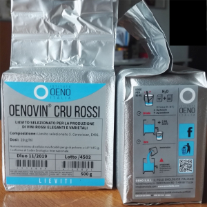 Drojdie pentru vinuri rosii Oenovin CRU ROSSI, 0.5 kg [1]