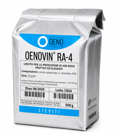 Tratamente vin - Drojdie pentru vinuri rosii Oenovin RA-4, 0.5 kg