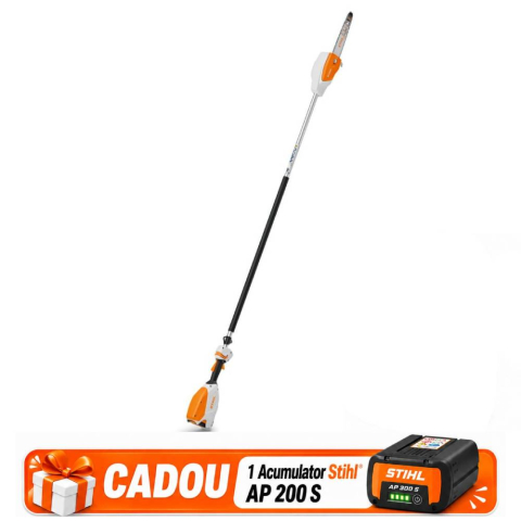 Campanie Utilaje Stihl + Acumulator AP cadou - Emondor de inaltime cu acumulator Stihl HTA 66, 36V, 1100 W, 25 cm, lungime totala 240 cm