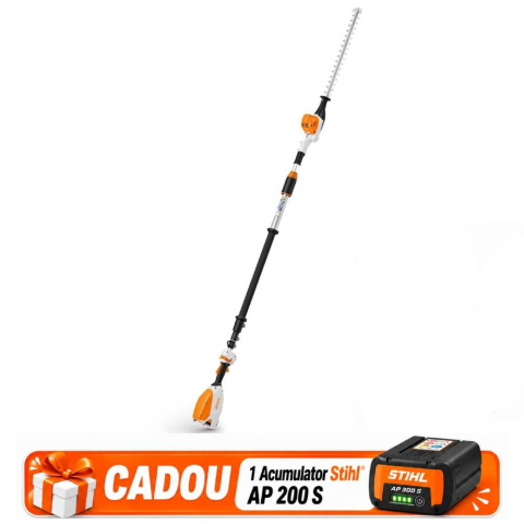 Campanie Utilaje Stihl + Acumulator AP cadou - Emondor de inaltime cu acumulator Stihl HTA 86, 36V, 1100 W, 25 cm, lungime 270-390 cm, Solo (fara acumulator si incarcator)
