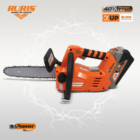 Fierastrau electric cu lant pe acumulator Ruris RM3045e, 40V, 5 Ah, lama 30 cm (fara acumulator si incarcator) [5]