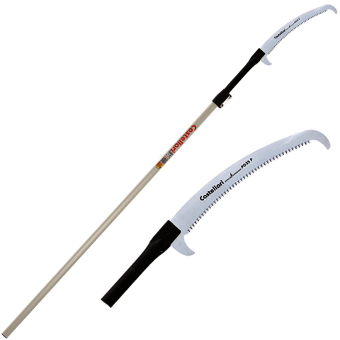 Unelte de gradinarit - Fierastrau ramuri 35 cm cu bara telescopica 4 m Castellari PS35P4 + AT 4M