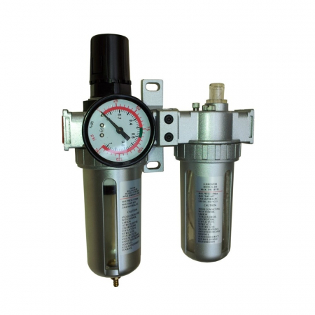 Compresoare - Filtru de aer dublu pentru compresor Stager, 1/2", 10 bar