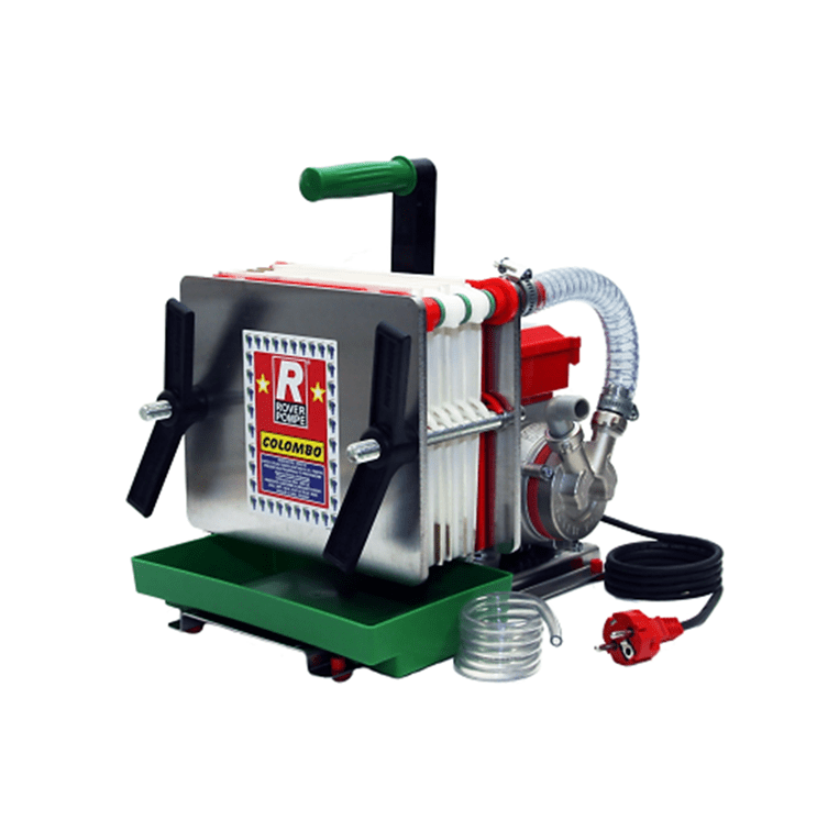Vinificatie & Distilare - Filtru de vin Rover Colombo 6 Inox, 6 placi, 200-300 L/h