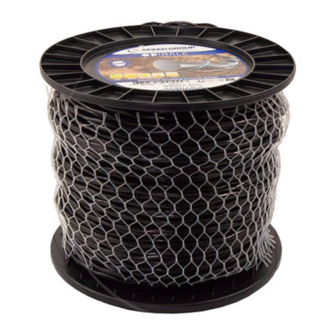Fir motocoasa OVAL TWIST SPirale, profil spirala ovala, 3.5 mm x 158 m