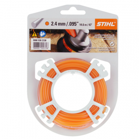 Fir motocoasa Stihl, profil rotund, nylon, 2.4 mm x 14 m