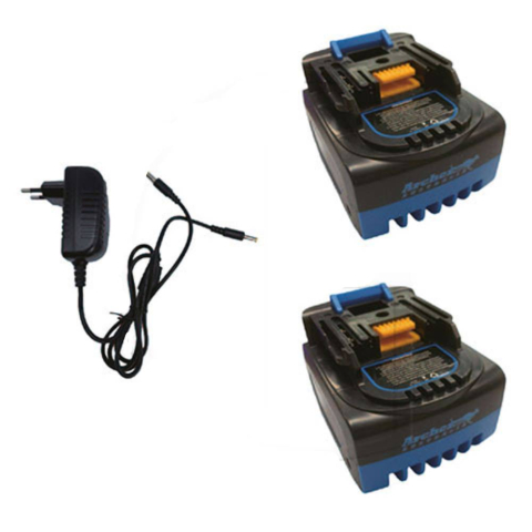 Foarfeca cu tija fixa 2.2 m si acumulator, Archer A9728-22, 18V, 2 x 4Ah, Ø max. 40 mm [2]