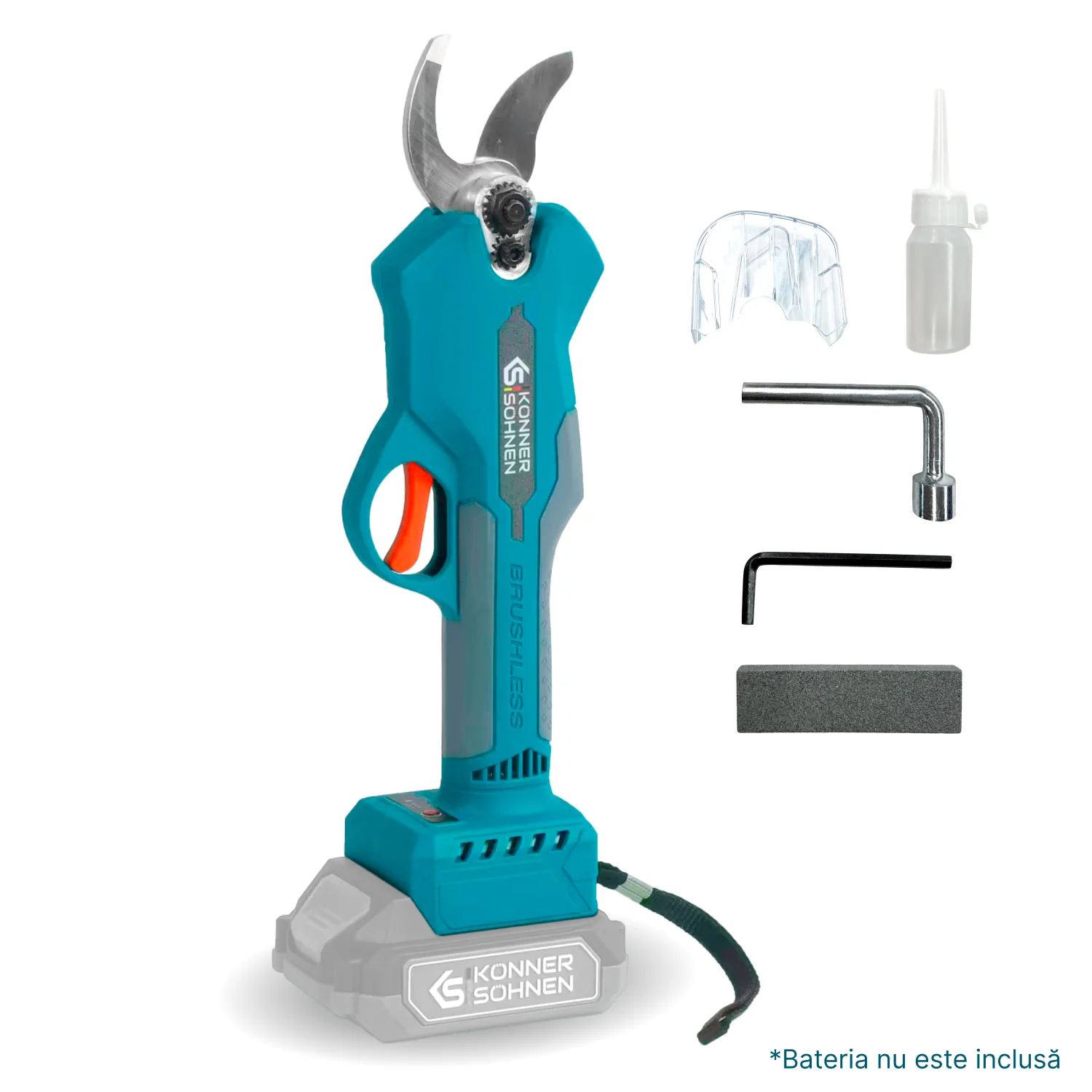 Foarfeca de gradina cu acumulator Konner & Sohnen KS CPS20V-32, 20 V, max. 32 mm, fara acumulator in set (Solo) [10]