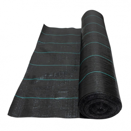 Folie agrotextila RURIS 100020, polipropilena, negru, 1 x 20 m [1]