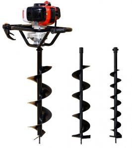 Motoburghie - Motoburghiu - Foreza pamant Media Line MF 52-3, 2.1 CP, benzina, 2 timpi + 3 burghie incluse