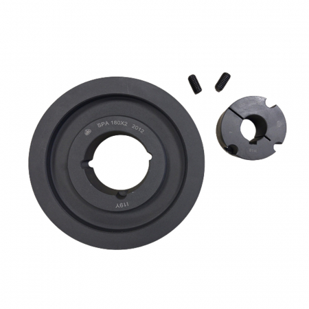 Piese de schimb compresoare aer - Fulie motor compresor Abac B5900, B6000, D180 mm, ax 28 mm