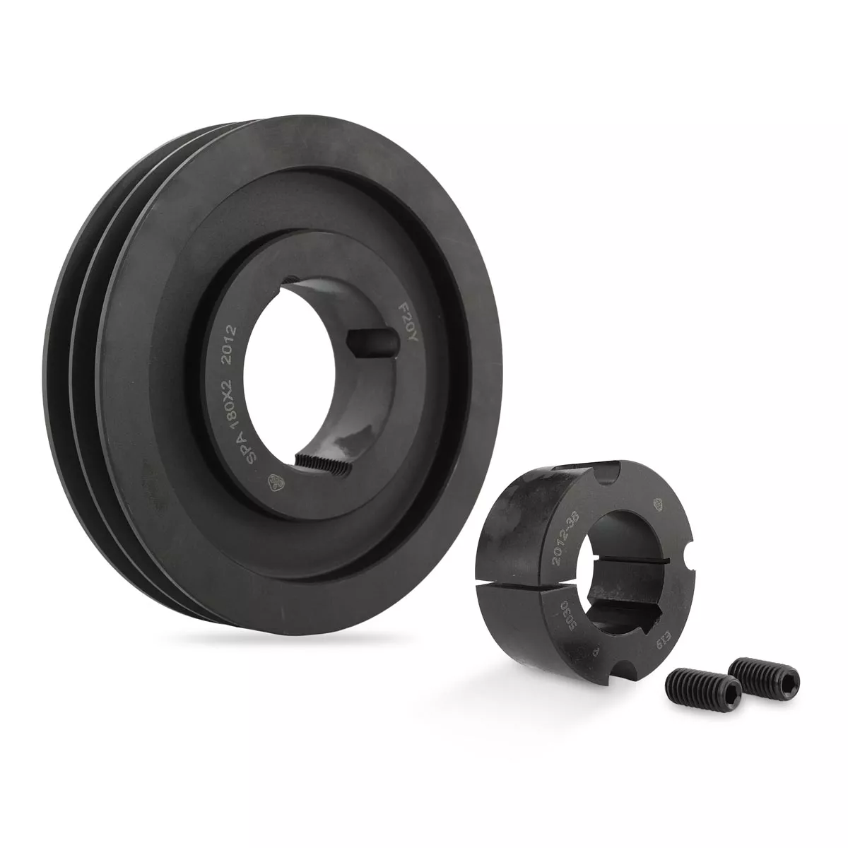 Piese de schimb compresoare aer - Fulie motor compresor Abac B7000, D180 mm, ax 38 mm