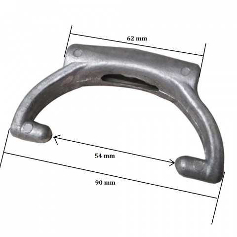 Furca ambreiaj motosapa Szentkiraly tip KF, material aluminiu [3]
