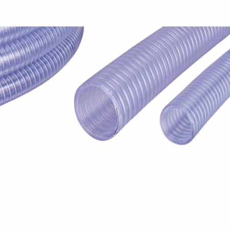 Pompe de apa - Furtun alimentar din PVC, cu spira din otel, Inovasteel
