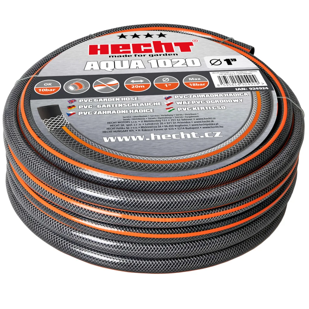 Pompe de apa - Furtun de gradina pentru apa HECHT AQUA 1020, 25 mm (1"), rola 20 m