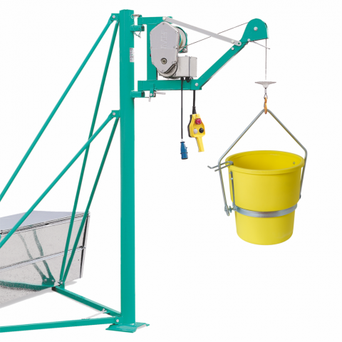 Galeata basculanta pentru materiale, polietilena, 70 litri / 150 kg [1]
