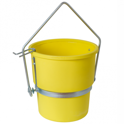 Accesorii pentru santier - Galeata basculanta pentru materiale, polietilena, 70 litri / 150 kg
