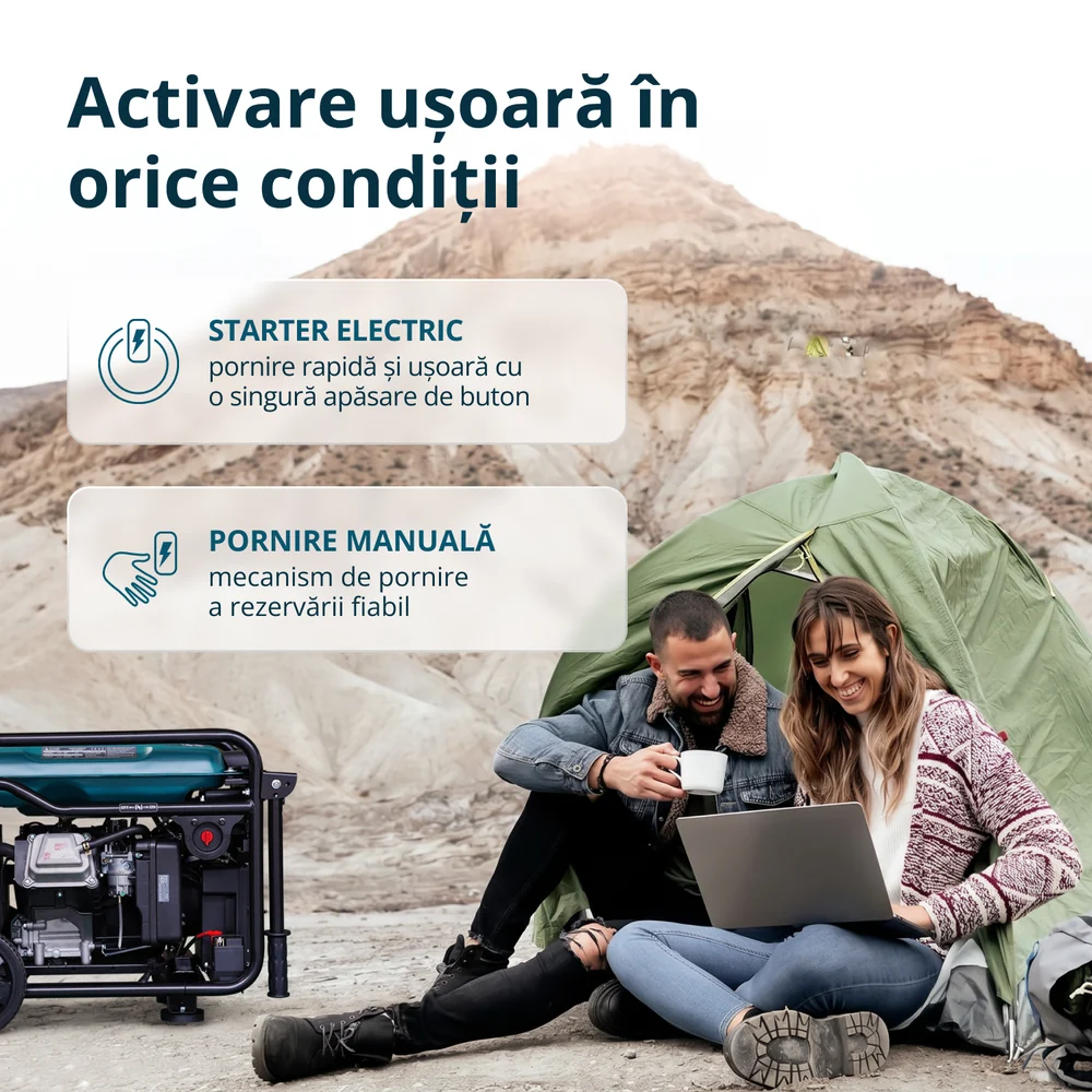Generator cu invertor Konner & Sohnen KS 6000iE, 6.5 kW, monofazat, pornire electrica [4]