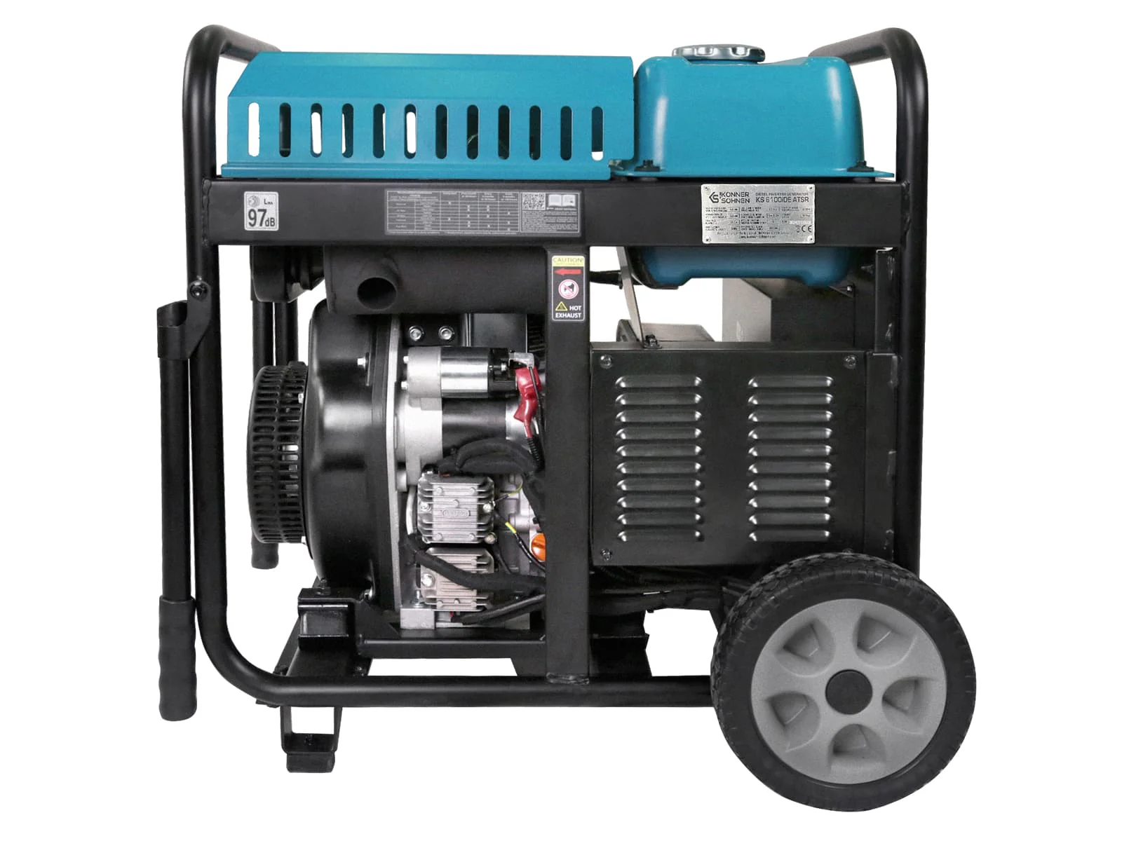 Generator cu invertor diesel Konner & Sohnen KS 6100iDЕ ATSR, 5.5 kW, monofazat, pornire electrica [4]