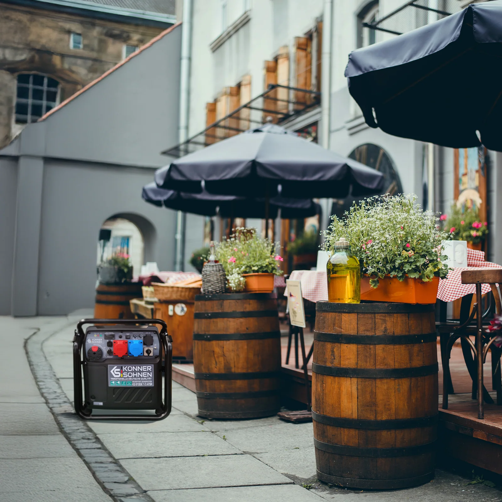 Generator cu invertor pe benzina Konner & Sohnen KS 8100iE 1/3 ATSR, dual 8.5 kW, monofazat/trifazat, pornire electrica [10]