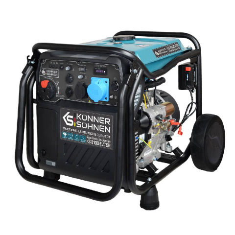 Generatoare digitale/Inverter - Generator cu invertor pe benzina Konner & Sohnen KS 8100iE ATSR, 8.5 kW, monofazat, pornire electrica