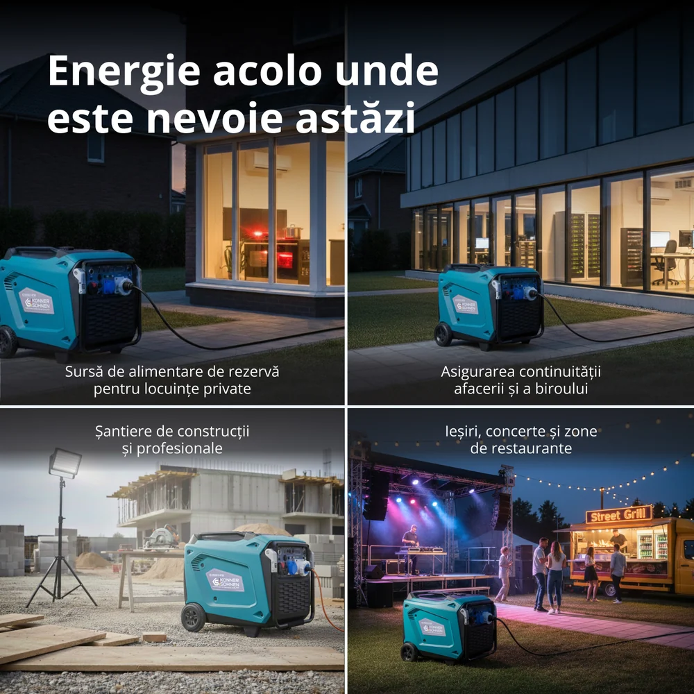 Generator cu invertor pe benzina Konner & Sohnen KS 9500iЕ S ATSR, 9.5 kW, monofazat, pornire electrica / telecomanda [3]
