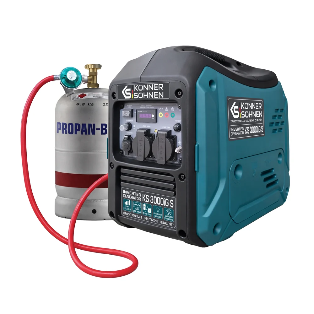 Generatoare de curent - Generator cu invertor pe GPL/benzina Konner & Sohnen KS 3000iG S, 3.3 kW, monofazat