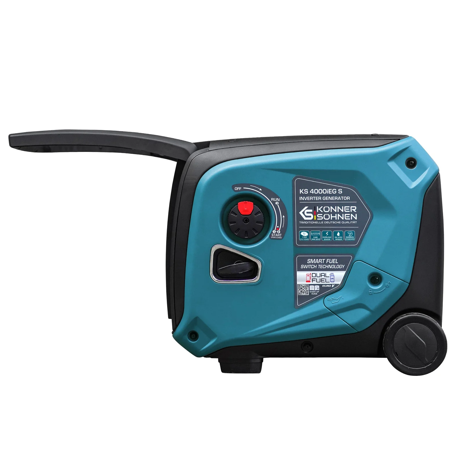 Generator cu invertor pe GPL/benzina Konner & Sohnen KS 4000iEG S, 4 kW, monofazat, pornire electrica [2]