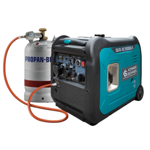 Generatoare de curent - Generator cu invertor pe GPL/benzina Konner & Sohnen KS 5500iEG S, 5.5 kW, monofazat, pornire electrica